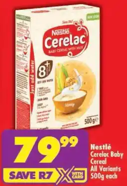 Shoprite Nestlé Cerelac Baby Cereal All Variants offer