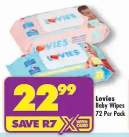 Shoprite Lovies Baby Wipes offer