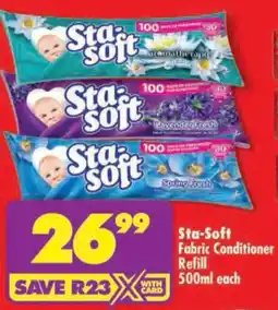 Shoprite Sta-Soft Fabric Conditioner Refill offer