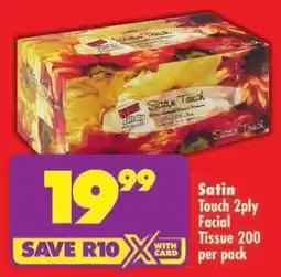 Shoprite Satin Touch 2ply Facial Tissue offer