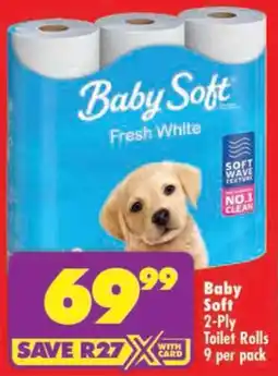 Shoprite Baby Soft 2-Ply Toilet Rolls offer