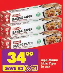 Shoprite Supa Mama Baking Paper offer