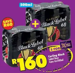 Shoprite Carling Black Label Beer Cans offer