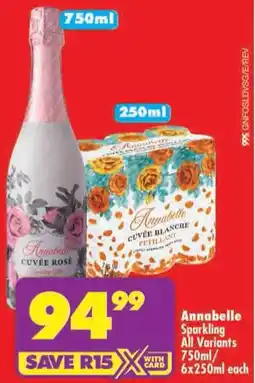 Shoprite Annabelle Sparkling All Variants offer