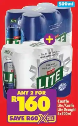 Shoprite Castle Lite/ Castle Lite Draught offer