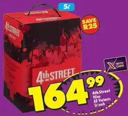 Shoprite 4th Street Wine All Variants offer