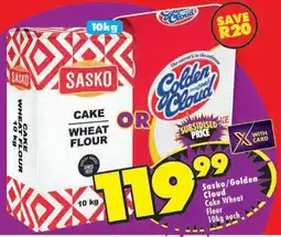 Shoprite Sasko/ Golden Cloud Cake Wheat Flour offer