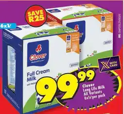 Shoprite Clover Long Life Milk All Variants offer