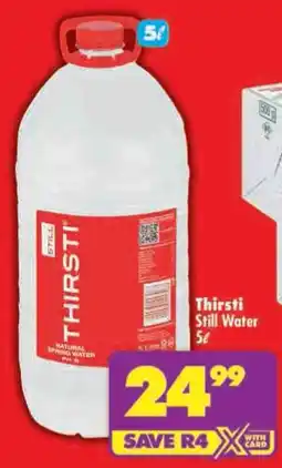 Shoprite Thirsti Still Water offer