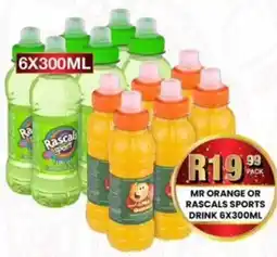 Take 'n Pay Mr orange or rascals sports drink offer