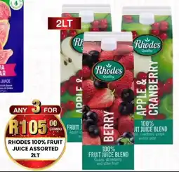 Take 'n Pay Rhodes 100% fruit juice assorted offer