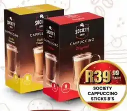 Take 'n Pay Society cappuccino sticks offer