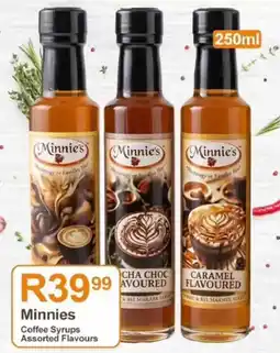 Take 'n Pay Minnies Coffee Syrups Assorted Flavours offer