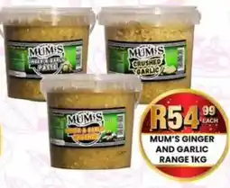 Take 'n Pay Mum's ginger and garlic range offer
