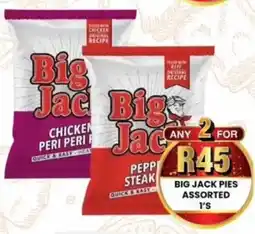 Take 'n Pay Big jack pies assorted offer