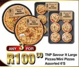 Take 'n Pay TNP Savour It Large Pizzas/ Mini Pizzas Assorted offer