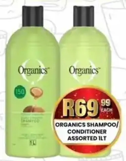 Take 'n Pay Organics shampoo/ conditioner assorted offer