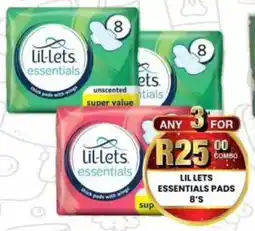 Take 'n Pay Lil lets essentials pads offer