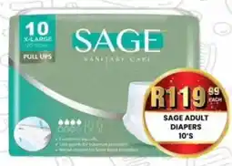 Take 'n Pay Sage adult diapers offer