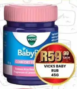 Take 'n Pay Vicks baby rub offer