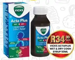 Take 'n Pay Vicks acta plus wet & dry cough syrup offer