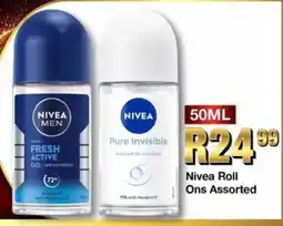 Take 'n Pay Nivea Roll Ons Assorted offer