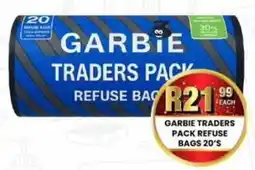 Take 'n Pay Garbie traders pack refuse bags offer