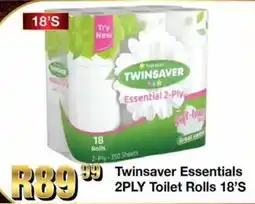 Take 'n Pay Twinsaver Essentials 2Ply Toilet Rolls offer