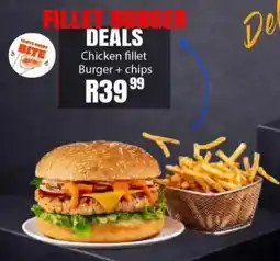 Take 'n Pay Chicken fillet Burger + chips offer