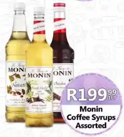 Take 'n Pay Monin Coffee Syrups Assorted offer
