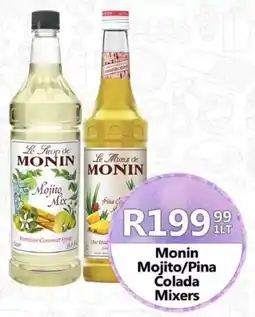 Take 'n Pay Monin Mojito/ Pina Colada Mixers offer