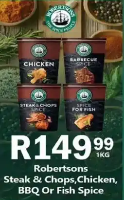Take 'n Pay Robertsons Steak & Chops, Chicken, BBQ Or Fish Spice offer