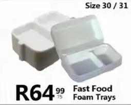 Take 'n Pay Fast Food Foam Trays offer