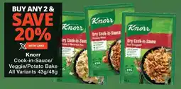 Checkers Knorr Cook-in-Sauce/ Veggie/ Potato Bake All Variants offer