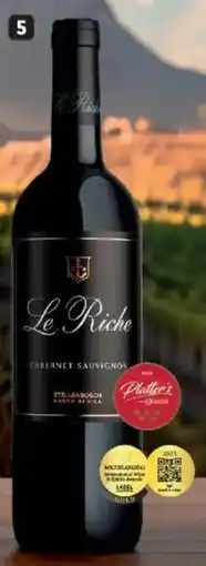 Makro’s liquor Le Riche Cabernet Sauvignon offer