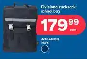 PEP Divisional Rucksack School Bag offer