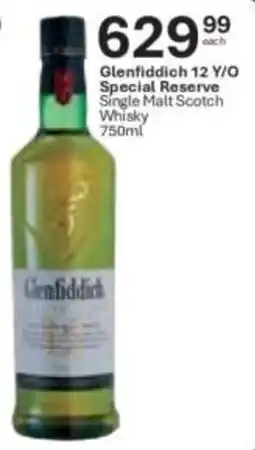 Liquor City Glenfiddich 12 Y/O Special Reserve Single Malt Scotch Whisky offer