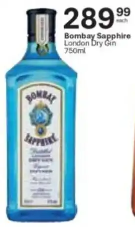 Liquor City Bombay Sapphire London Dry Gin offer