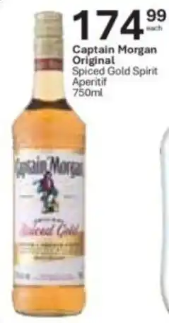 Liquor City Captain Morgan Original Spiced Gold Spirit Aperitif offer