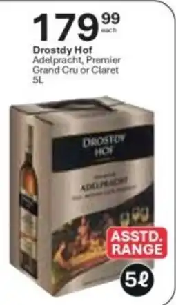 Liquor City Drostdy Hof Adelpracht, Premier Grand Cru or Claret offer