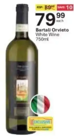 Liquor City Bartali Orvieto White Wine offer