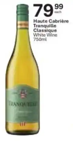 Liquor City Haute Cabrière Tranquille Classique White Wine offer