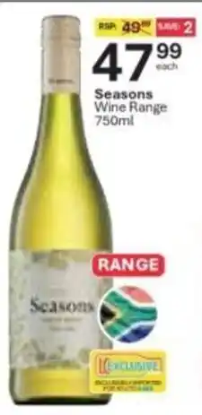 Liquor City Seasons Wine Range offer
