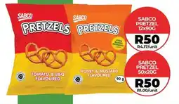 1UP Sabco pretzel offer