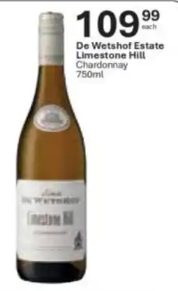 Liquor City De Wetshof Estate Limestone Hill Chardonnay offer
