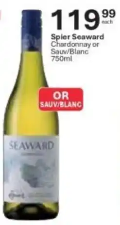 Liquor City Spier Seaward Chardonnay or Sauv/Blanc offer