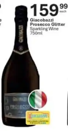 Liquor City Giacobazzi Prosecco Glitter Sparkling Wine offer