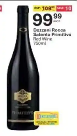 Liquor City Dezzani Rocca Salento Primitivo Red Wine offer