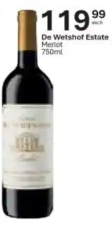 Liquor City De Wetshof Estate Merlot offer