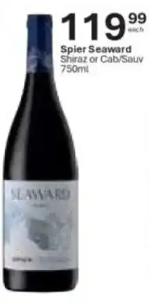 Liquor City Spier Seaward Shiraz or Cab/Sauv offer